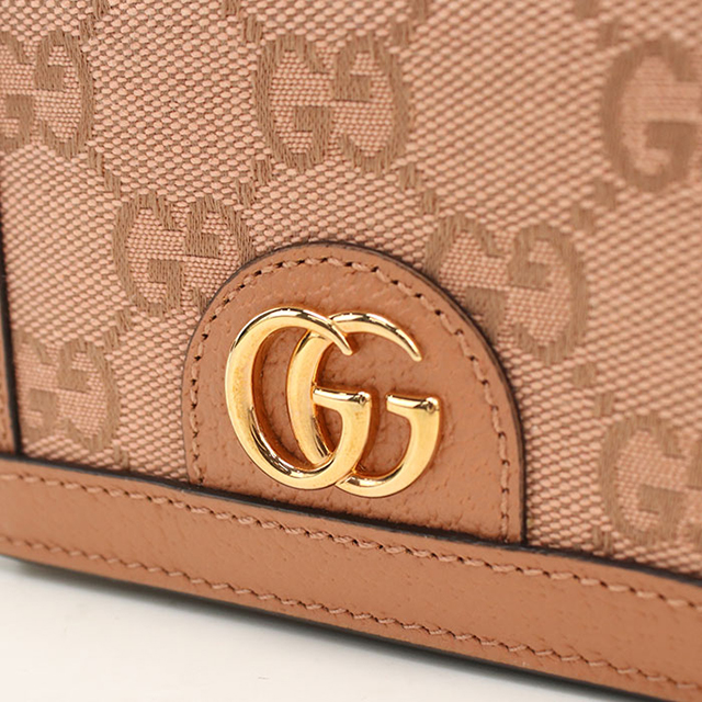 ⭐︎美品⭐︎ GUCCI グッチ 二つ折り財布 オフィディア　ベージュ GUCCI（グッチ） 中古 二つ折り財布 二折財布 コンパクト レディース