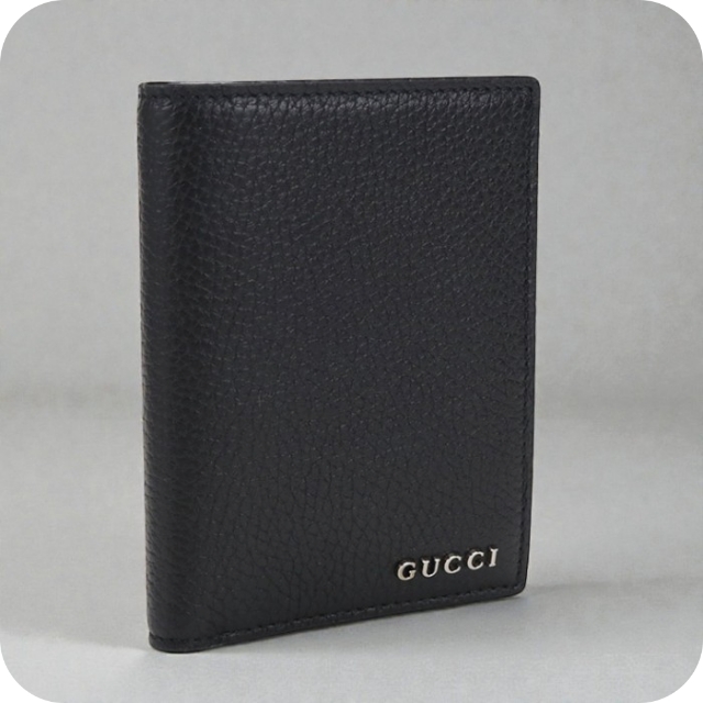GUCCI 未使用　二つ折財布　紳士 GUCCI（グッチ） 中古 二つ折り財布 コンパクト メンズ ブランド ロゴ