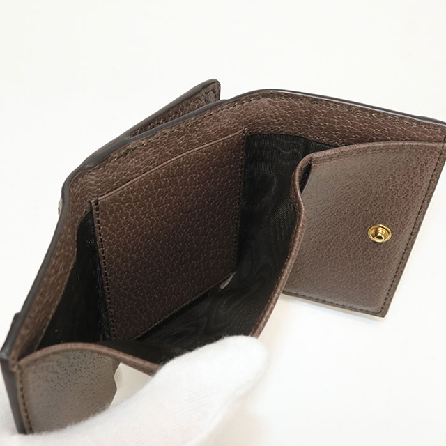 GUCCI（グッチ） 中古 三つ折り財布 コンパクト 三折財布 レディース