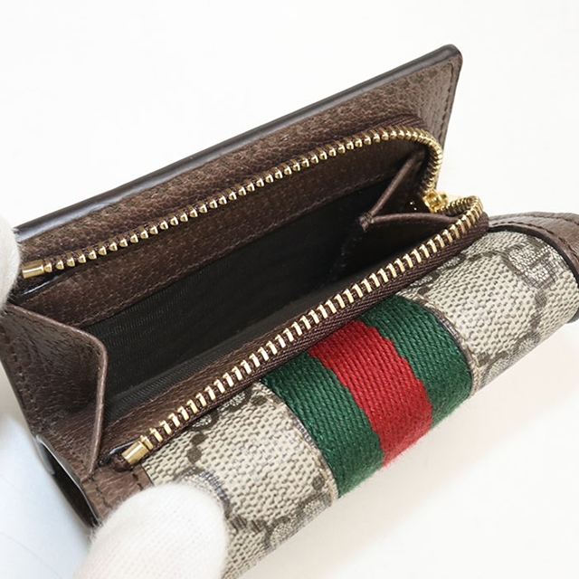 GUCCI（グッチ） 中古 三つ折り財布 コンパクト 三折財布 レディース