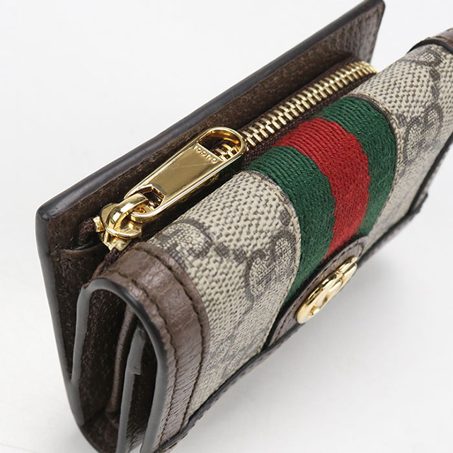 GUCCI（グッチ） 中古 三つ折り財布 コンパクト 三折財布 レディース