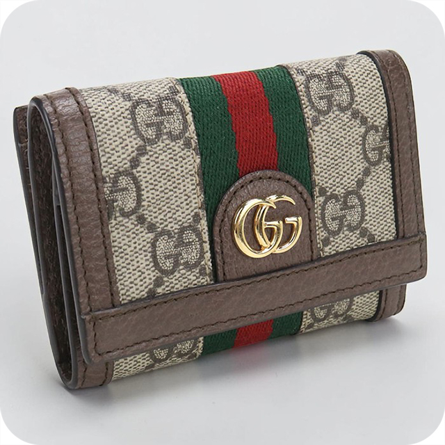 GUCCI（グッチ） 中古 三つ折り財布 コンパクト 三折財布 レディース