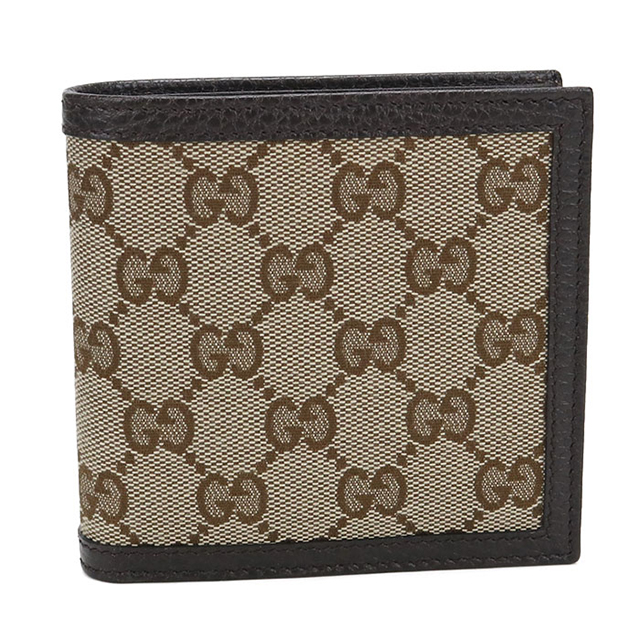 GUCCI（グッチ） 中古 二つ折り財布 コンパクト メンズ ブランド GUCCI