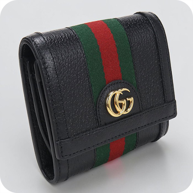 GUCCI 財布　中古 GUCCI（グッチ） 中古 二つ折り財布 コンパクト レディース ブランド