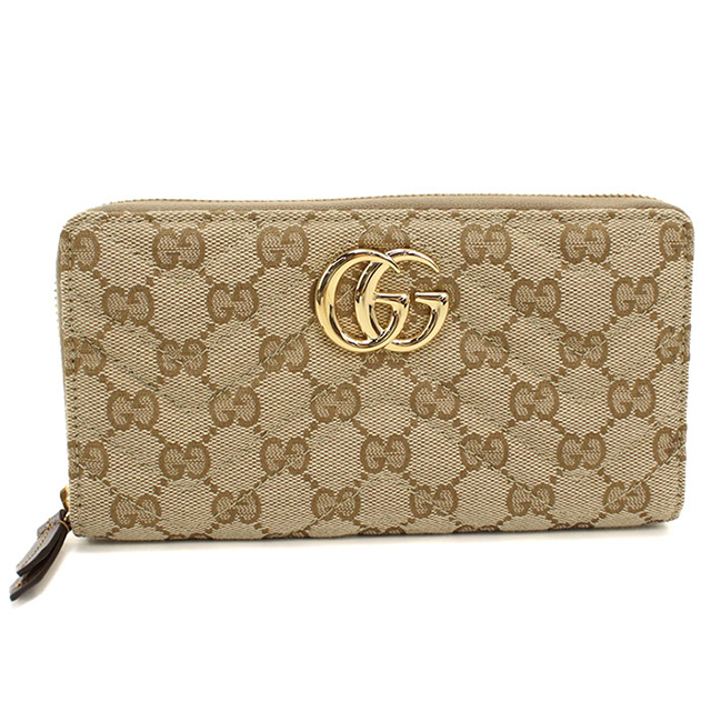 GUCCI（グッチ） 中古 長財布ラウンドファスナー レディース ブランド
