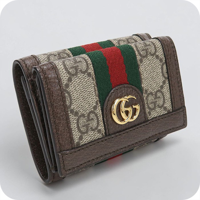 GUCCI（グッチ） 中古 三つ折り財布 三折財布 コンパクト レディース