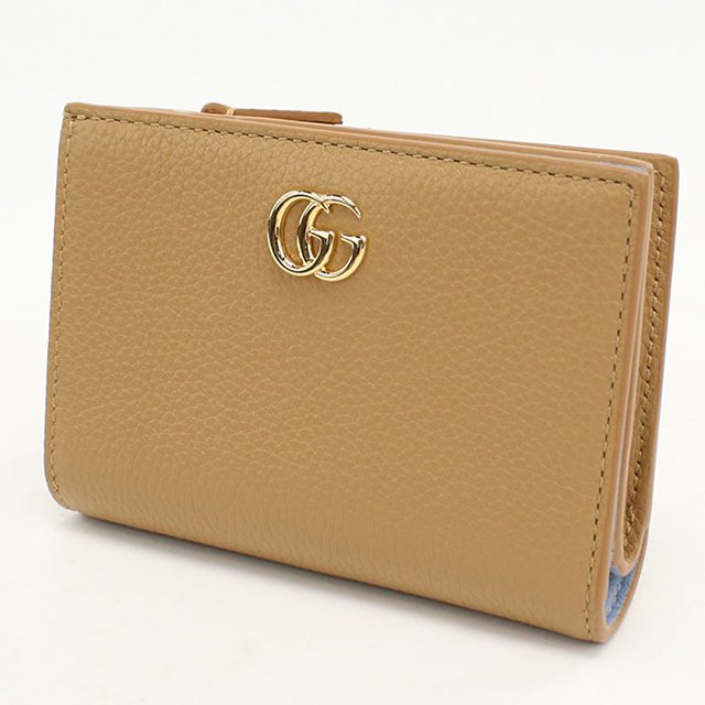 GUCCI グッチ 二つ折りレディース財布 ダークブラウン グッチ 二つ折り財布 二折財布 コンパクト レディース ブランド GUCCI