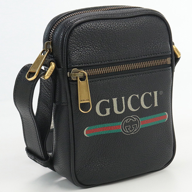 中古 グッチ 斜め掛け ショルダーバッグ ユニセックス ブランド GUCCI ロゴプリント ショルダーバッグ レザー 574803 ブラック :  usdgu68976011 : 腕時計のななぷれ - 通販 - Yahoo!ショッピング