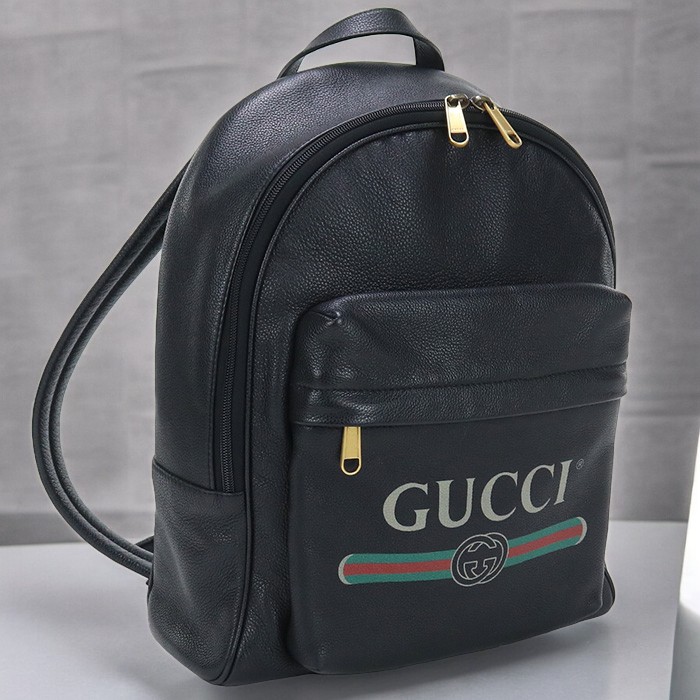 中古 グッチ リュック メンズ ブランド GUCCI GUCCI ロゴプリント バックパック レザー 547834 ブラック バッグ :  usdgu75677011 : 腕時計のななぷれ - 通販 - Yahoo!ショッピング