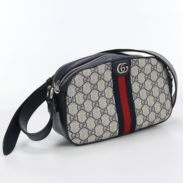 早い者勝ち【美品】GUCCI ボディバッグ PVC ネイビー　濃紺 GUCCI（グッチ） 中古 斜め掛け ショルダーバッグ メンズ ブランド