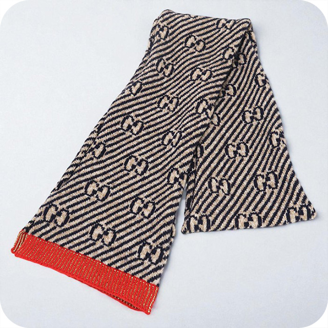 GUCCI（グッチ） 中古 マフラー レディース ブランド ネイビー 小物