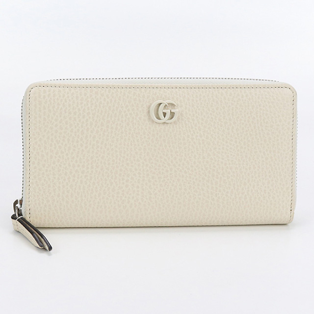本物 グッチ GUCCI ダブルG ラウンドファスナー 長財布 ロングウォレット レザー ベージュ 456117 財布 ウォレット 中古 GUCCI（グッチ） 【GUCCI】グッチ ダブルG ジップアラウンド 456117 長