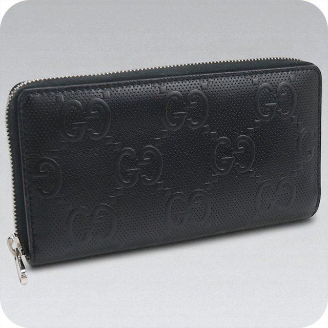 GUCCI 中古 グッチ 長財布ラウンドファスナー レディース