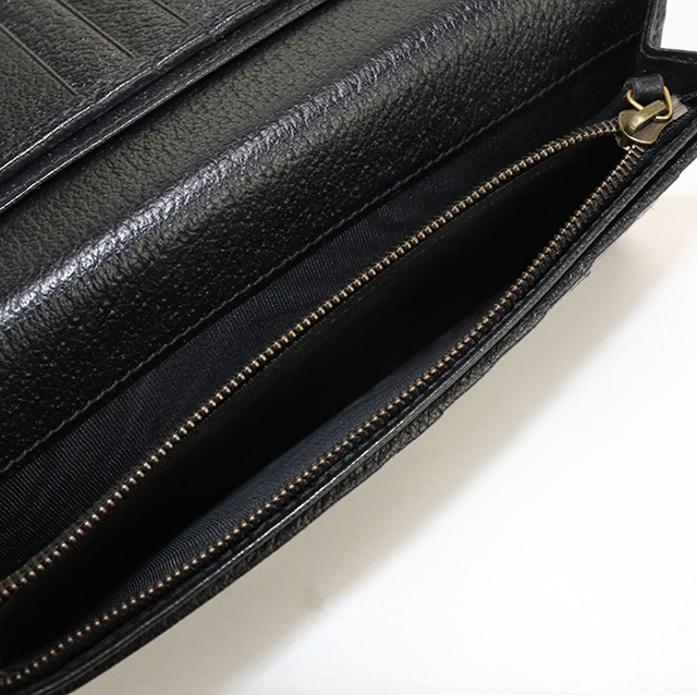 GUCCI（グッチ） 中古 長財布ニ折小銭入付き メンズ ブランド ダブルG