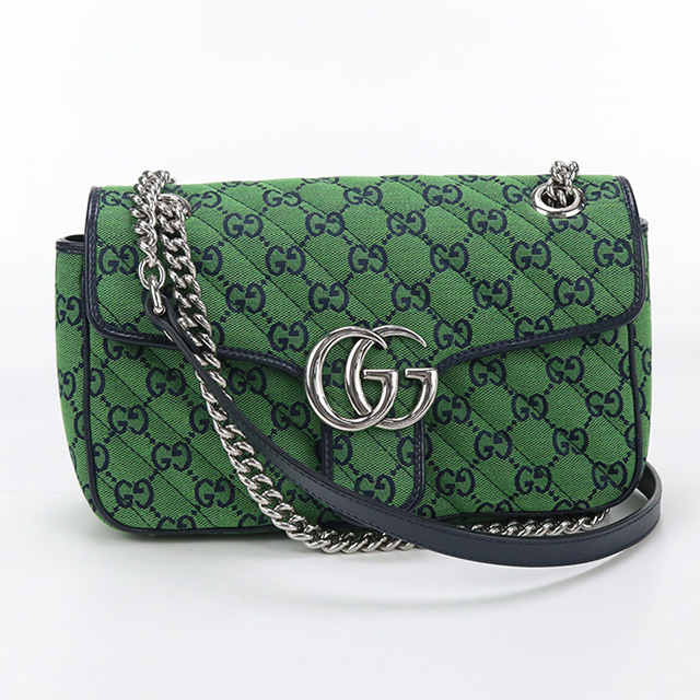 GUCCI ライトグリーン スエード バッグ GUCCI ライトグリーン スエード バッグ