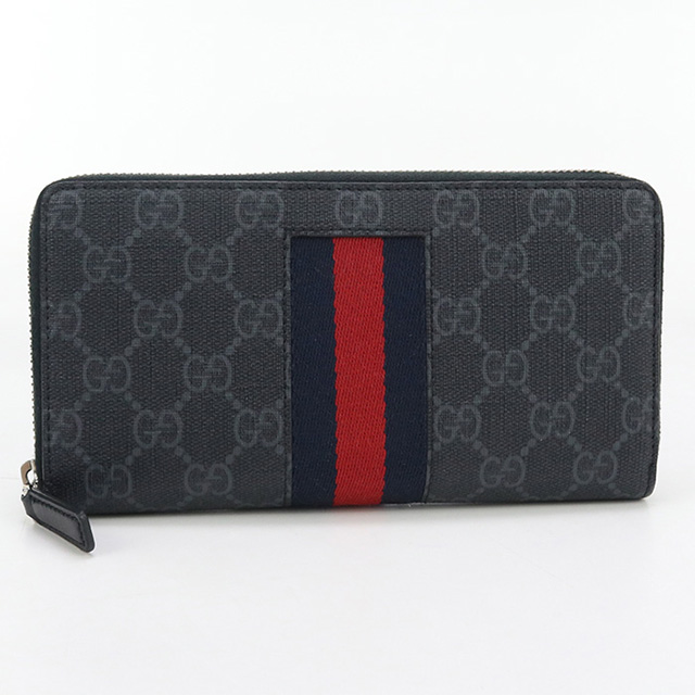 GUCCI（グッチ） 中古 長財布ラウンドファスナー メンズ ブランド GG