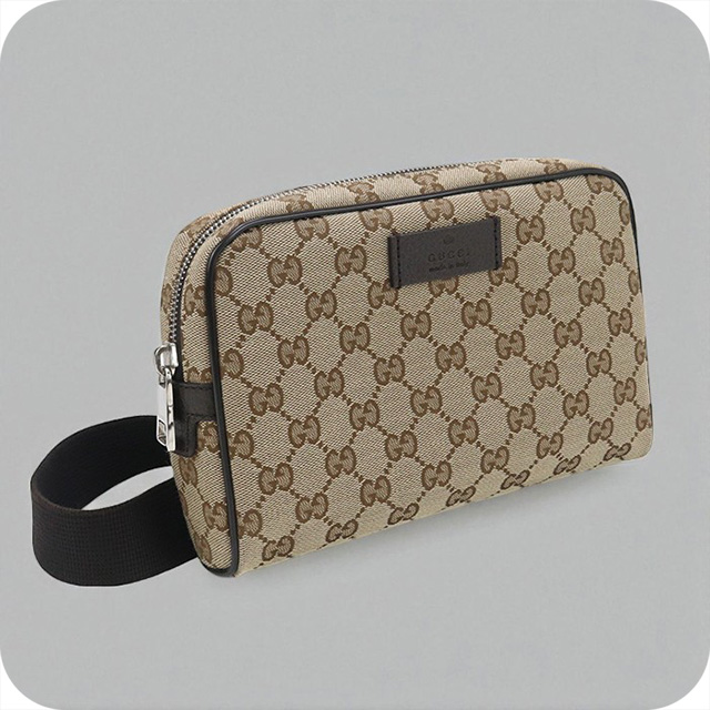GUCCI GGキャンバス ボディバッグ ベージュ GUCCI（グッチ） 中古 ボディバッグ ユニセックス ブランド GG