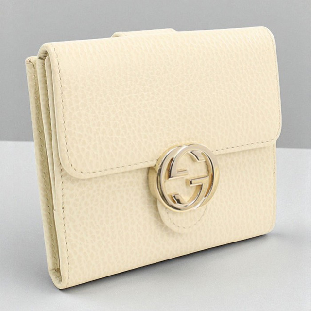 ✨未使用展示品✨　GUCCI ミニ財布　GGライン　インターロッキング　二つ折り GUCCI オールドグッチ 二つ折り財布 シェリーライン アクセコ