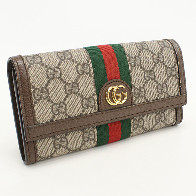 GUCCI（グッチ） 中古 長財布 ニつ折り小銭入付き レディース ブランド