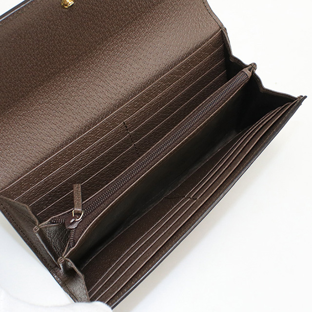 GUCCI（グッチ） 中古 長財布 ニつ折り小銭入付き レディース ブランド