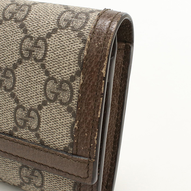 GUCCI（グッチ） 中古 長財布 ニつ折り小銭入付き レディース ブランド