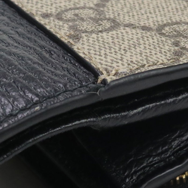 GUCCI 中古 グッチ 二折財布 レディース ブランド ダブルG バイカラー  