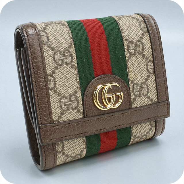 GUCCI（グッチ） 中古 二折財布 レディース ブランド オフィディア GG