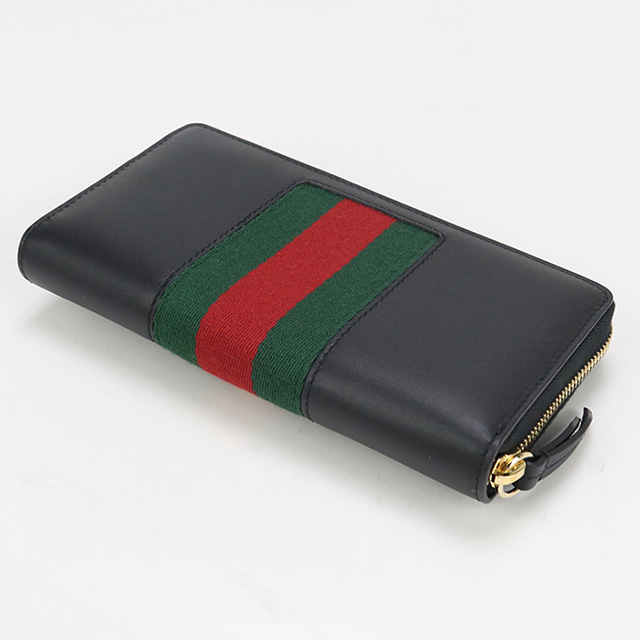 [即日発送] GUCCI シルヴィラウンドウォレット 長財布 レザー ジップ GUCCI（グッチ） 中古 長財布ラウンドファスナー レディース ブランド