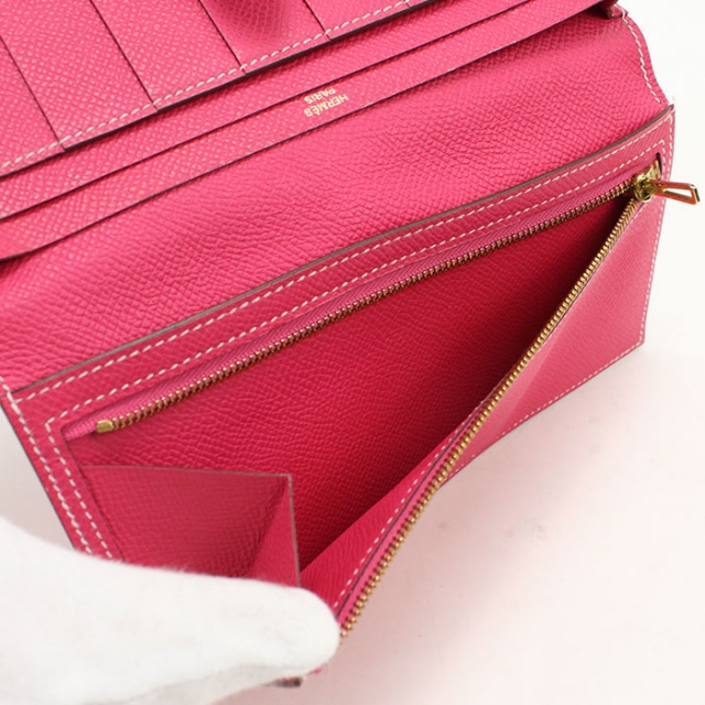 HERMES（エルメス） 中古 長財布ニ折小銭入付き レディース ブランド