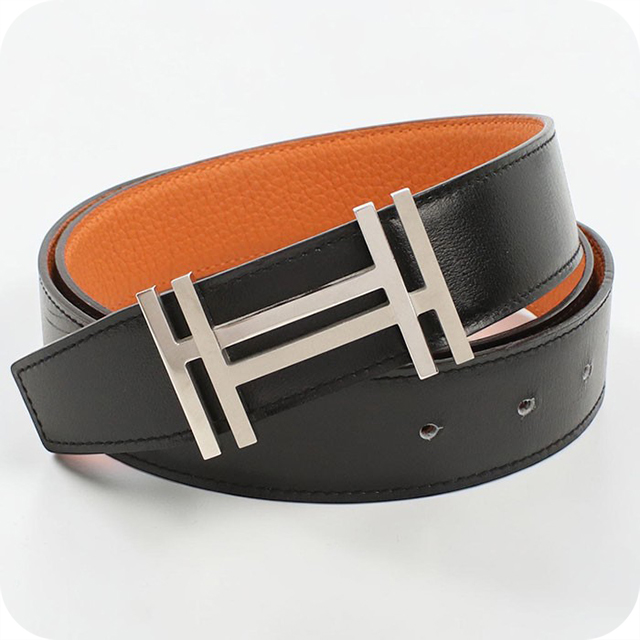 HERMES エルメス 時計用レザーベルト ブラック HERMES（エルメス） 中古 ベルト メンズ ブランド ブラック : 腕時計の