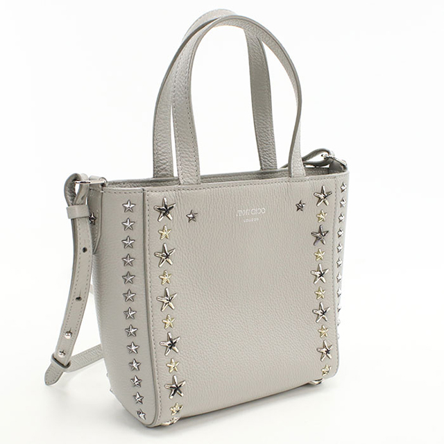 ジミーチュウ／Jimmy Choo バッグ ショルダーバッグ 鞄 レディース 女性 女性用レザー 革 本革 グレー 灰色  スカイ SKY ホーボーバッグ JIMMY CHOO（ジミーチュウ） 中古 ハンドバッグ レディース ブランド