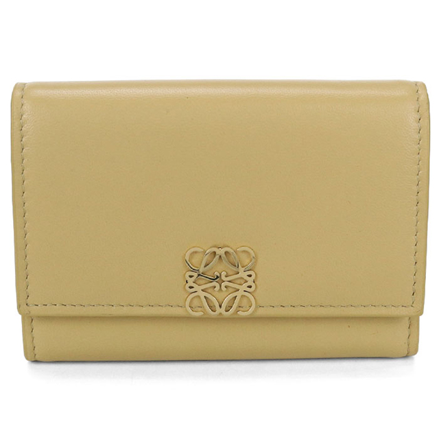 LOEWE ロエベ バーティカルウォレット イエロー 三つ折り財布 財布 美品 LOEWE（ロエベ） 中古 三つ折り財布 レディース ブランド アナグラム