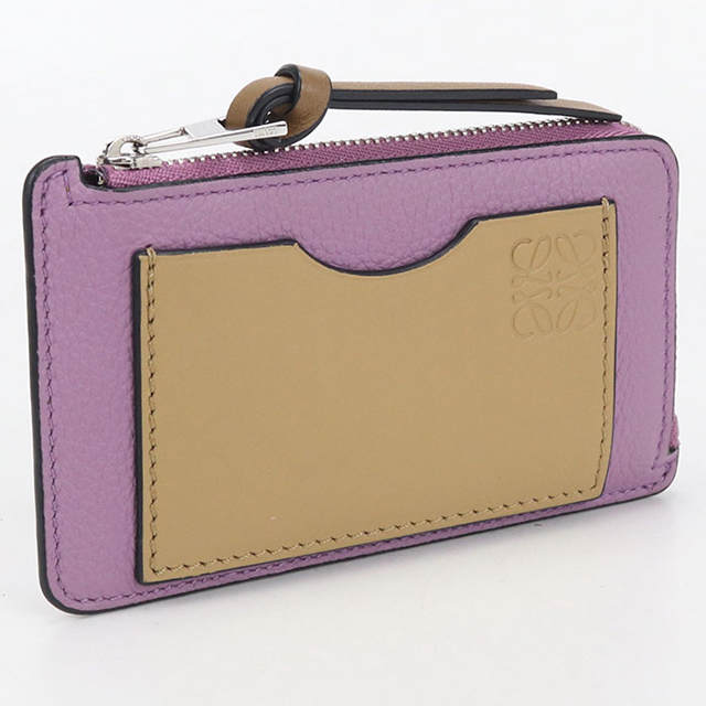 美品　ロエベ　LOEWE　レザー　パープル系　紫系　小銭入れ　ケース usdlo105433011-1d.jpg