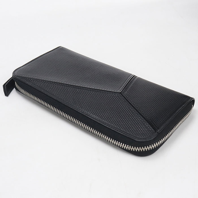 中古 ロエベ 長財布ラウンドファスナー メンズ ブランド LOEWE パズル