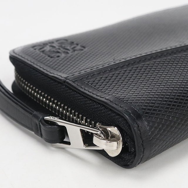 中古 ロエベ 長財布ラウンドファスナー メンズ ブランド LOEWE パズル