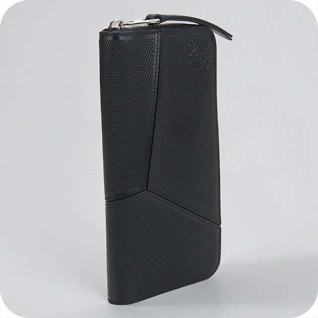 中古 ロエベ 長財布ラウンドファスナー メンズ ブランド LOEWE パズル