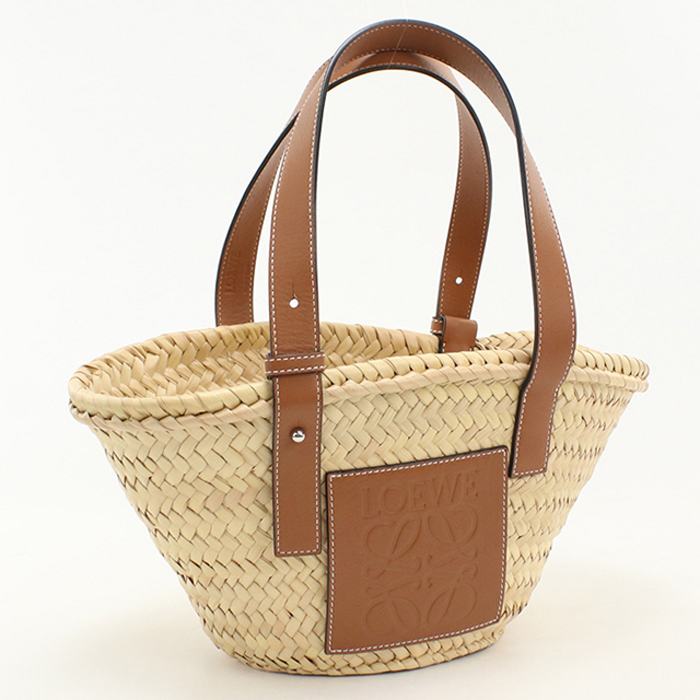 【美品】ロエベ アナグラム　バスケットバッグ　スモール　かごバッグ LOEWE（ロエベ） 中古 カゴバッグ レディース ブランド アナグラム