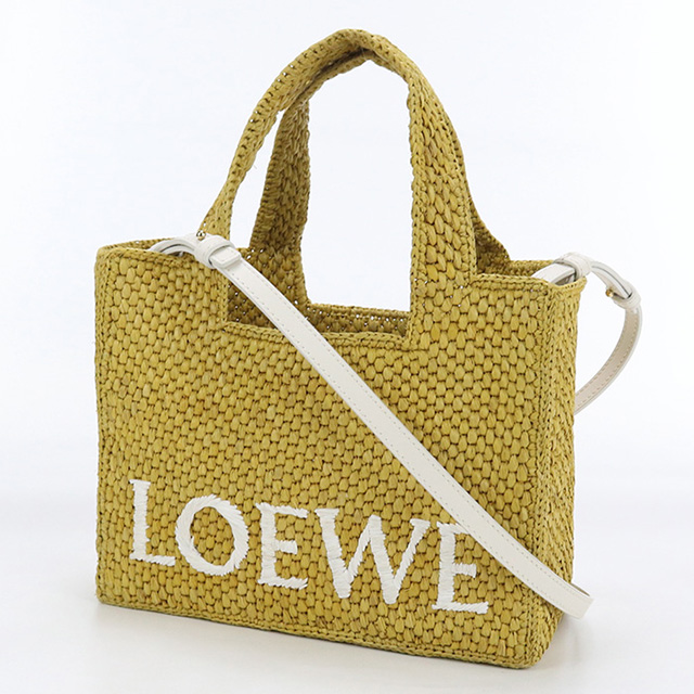 専用です！新品未使用ロエベ  カゴバックスモール　夏バック　黄色 美品 ロエベ LOEWE バスケットバッグ かごバッグ スモール イエロー