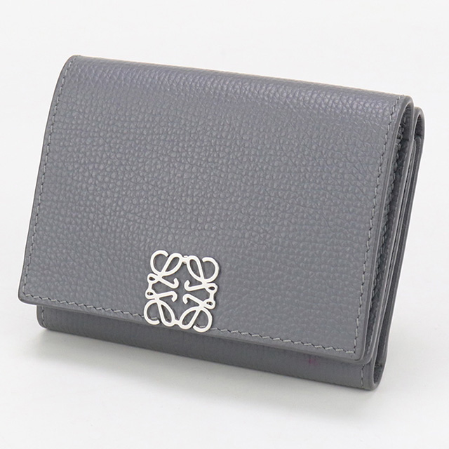 訳あり品★　ロエベ　アナグラム トライフォールド ウォレット　三つ折り財布 LOEWE ロエベ （LOEWE） アナグラム トライフォールド 6cc