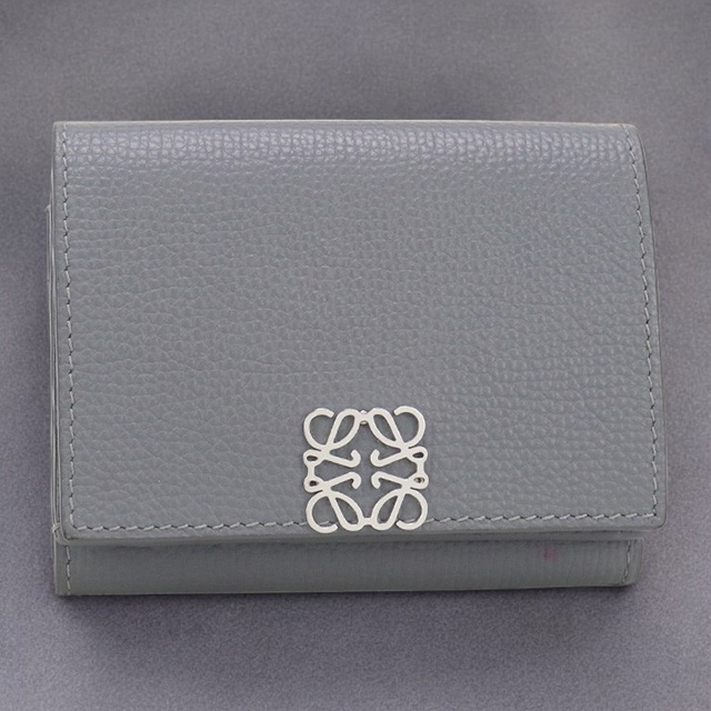 LOEWE 中古 ロエベ 三折財布 レディース ブランド アナグラム