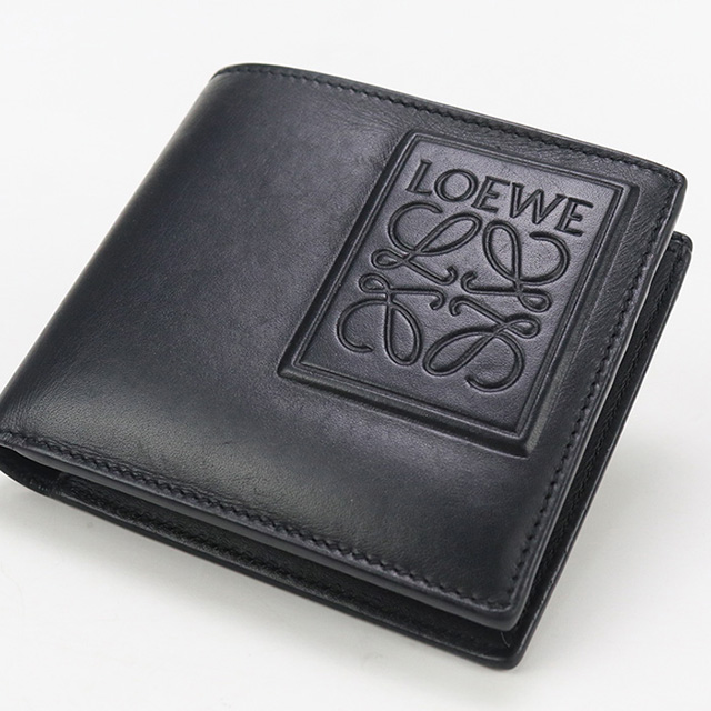 ロエベ LOEWE バイフォールド 二つ折り財布 財布 レザー メンズ ブラック系 C565501X05 【中古】 usdlo92166011-7.jpg