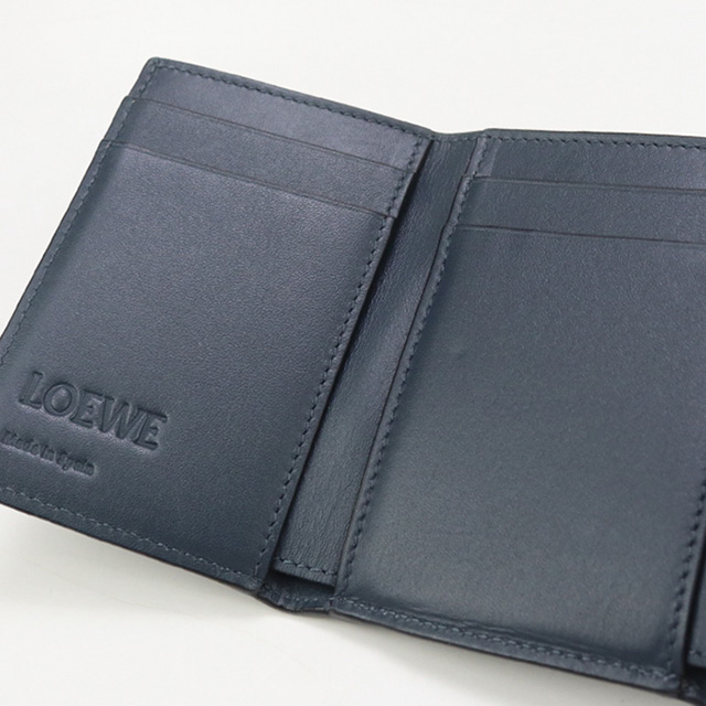 LOEWE 中古 ロエベ 三折財布 メンズ ブランド アナグラム トライ