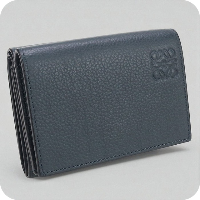 LOEWE 中古 ロエベ 三折財布 メンズ ブランド アナグラム トライ