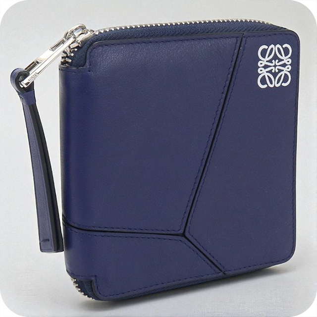 おもち　LOEWE 二つ折り財布 ネイビー usdlo93265011.jpg