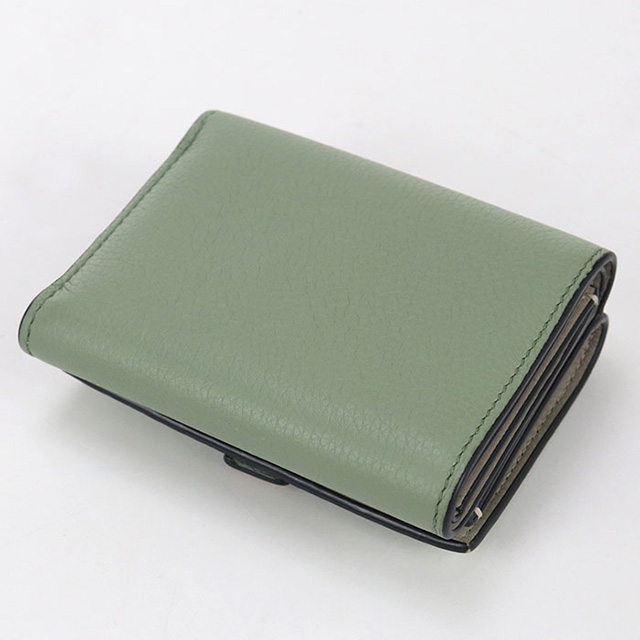 限定値下げ‼️早い者勝ち‼️LOEWEグリーンリピートトライフォールドウォレット バイフォールド ウォレット（ソフトグレインカーフ） グリーン - LOEWE