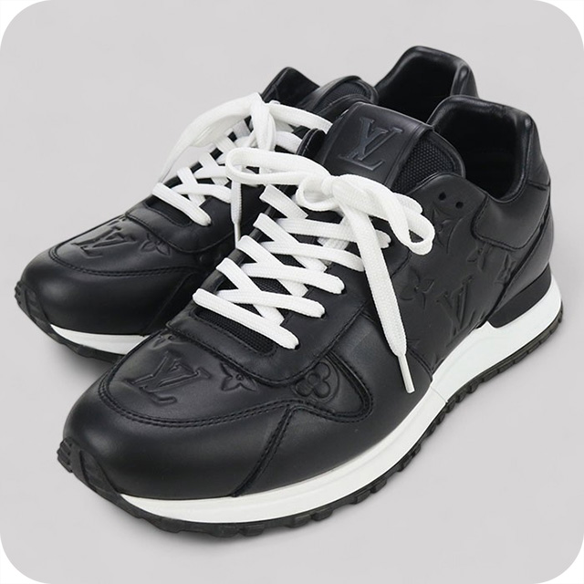 【最終値下げ】Louis Vuitton ブラック ランアウェイ スニーカー LOUIS VUITTON（ルイ・ヴィトン） 中古 スニーカー メンズ ブランド