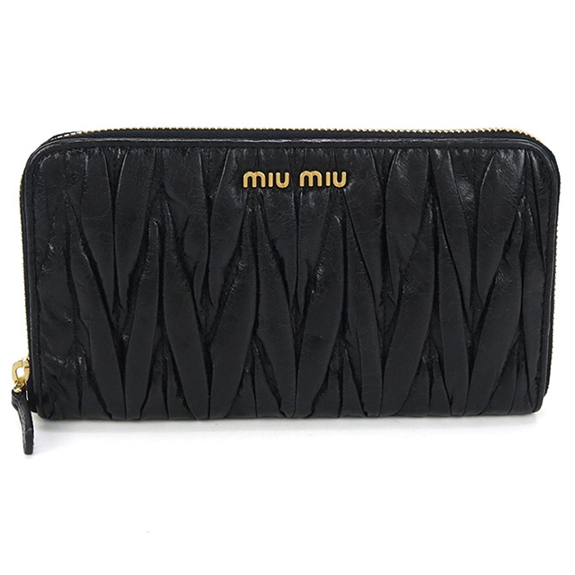 miu miu（ミュウミュウ） 中古 長財布ラウンドファスナー レディース