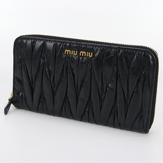 miu miu（ミュウミュウ） 中古 長財布ラウンドファスナー レディース