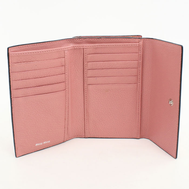 miu miu（ミュウミュウ） 中古 三つ折り財布 コンパクト 三折財布