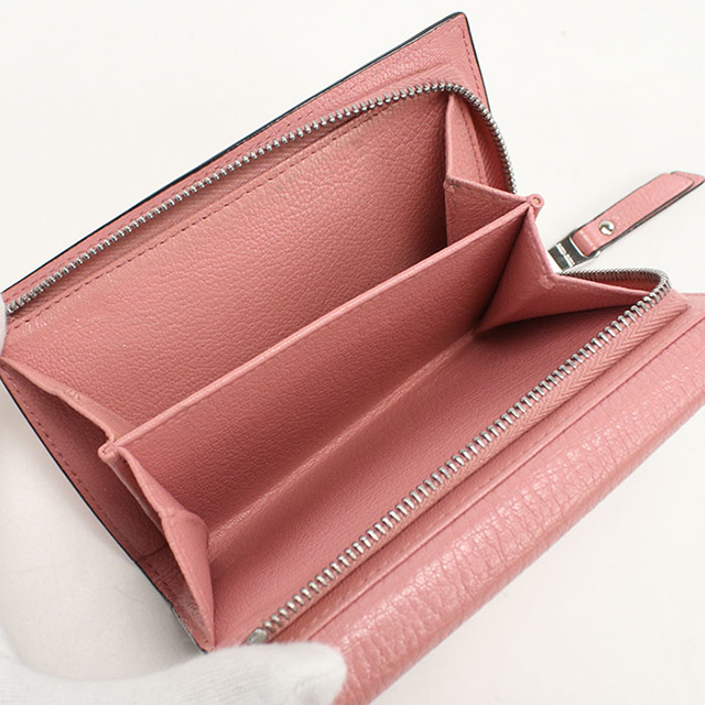 miu miu（ミュウミュウ） 中古 三つ折り財布 コンパクト 三折財布